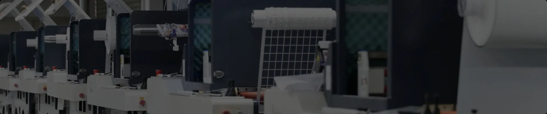 High precision cutting machines in printing factory
